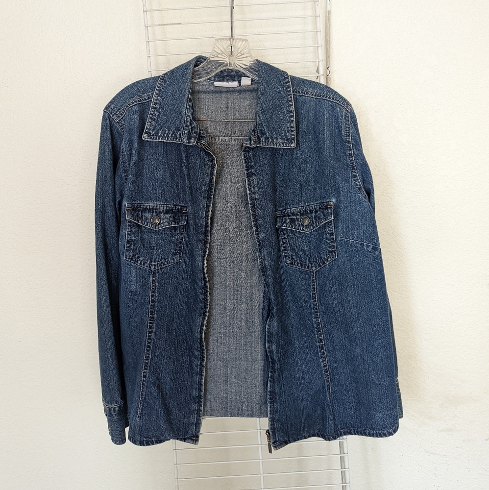 Women's Sonoma Blue Jean Jacket Sz XL